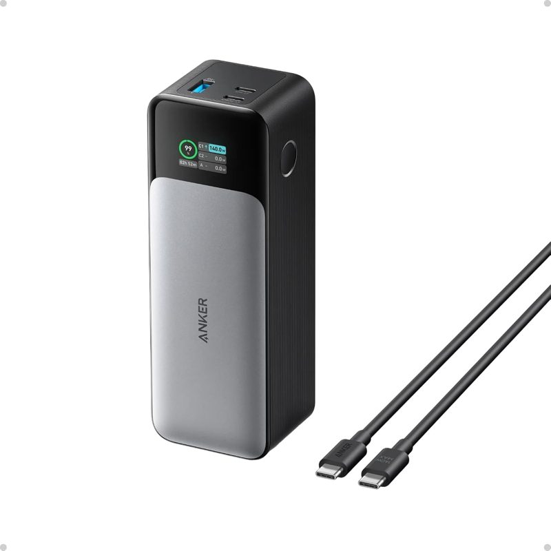 Anker 737 Power Bank (PowerCore 24K), 24,000mAh 140W 3-Port Portable Charger product photo