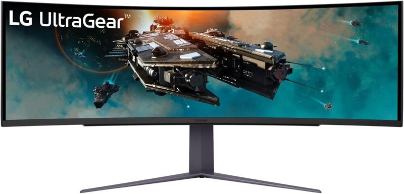 LG 49" Ultragear DQHD (5120x1440) Curved Gaming Monitor, 240Hz, 1ms, VESA DisplayHDR 1000 (49GR85DC-B) product photo