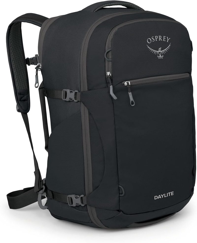 Osprey Daylite 44L Carry-On Travel Pack - Lightweight, Durable Backpack with Streamlined Design - Versatile, Spacious Bag for Weekend Trips or Business, Black product photo