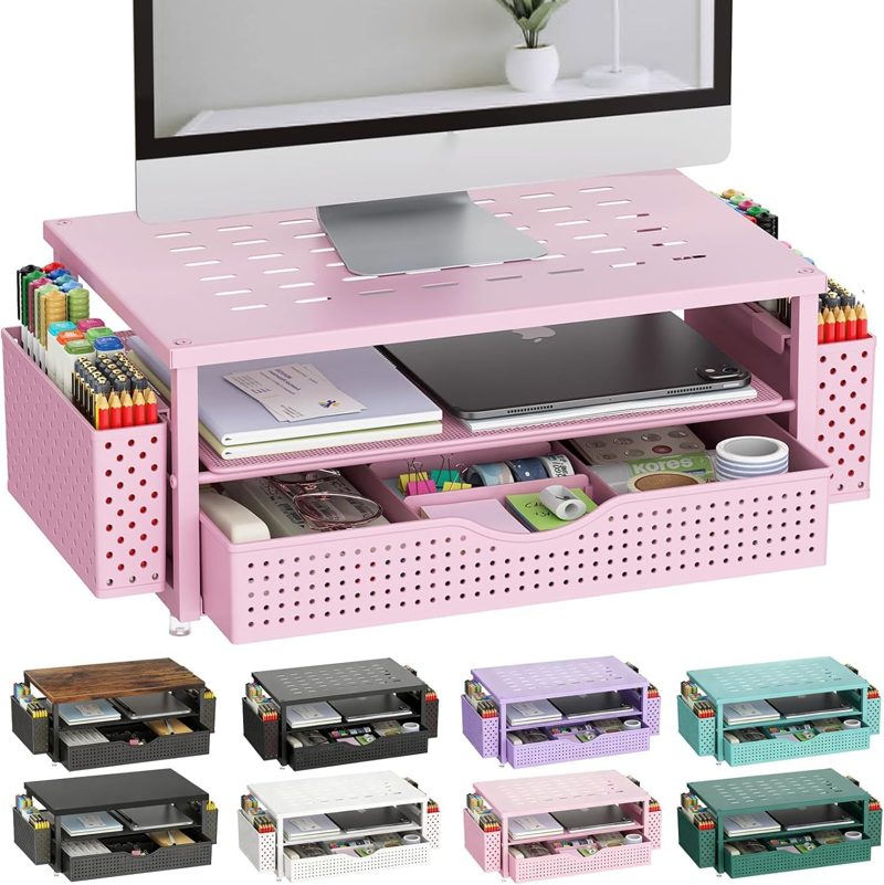 Gianotter Monitor Stand Riser with Drawer product image