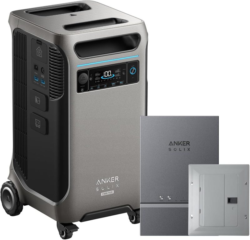 Anker SOLIX F3800 Plus Portable Power Station with Home Power Panel (3840Wh, 6000W) product photo
