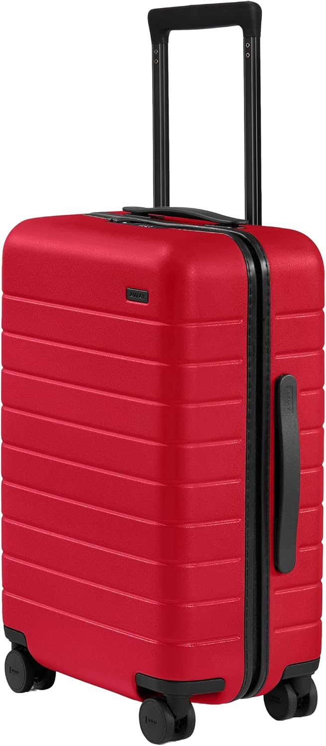 Away Carry-On Luggage, Lightweight Hardside Suitcase with Spinner Wheels, 22 Inch Airline Approved, TSA Lock, Cherry Red product photo